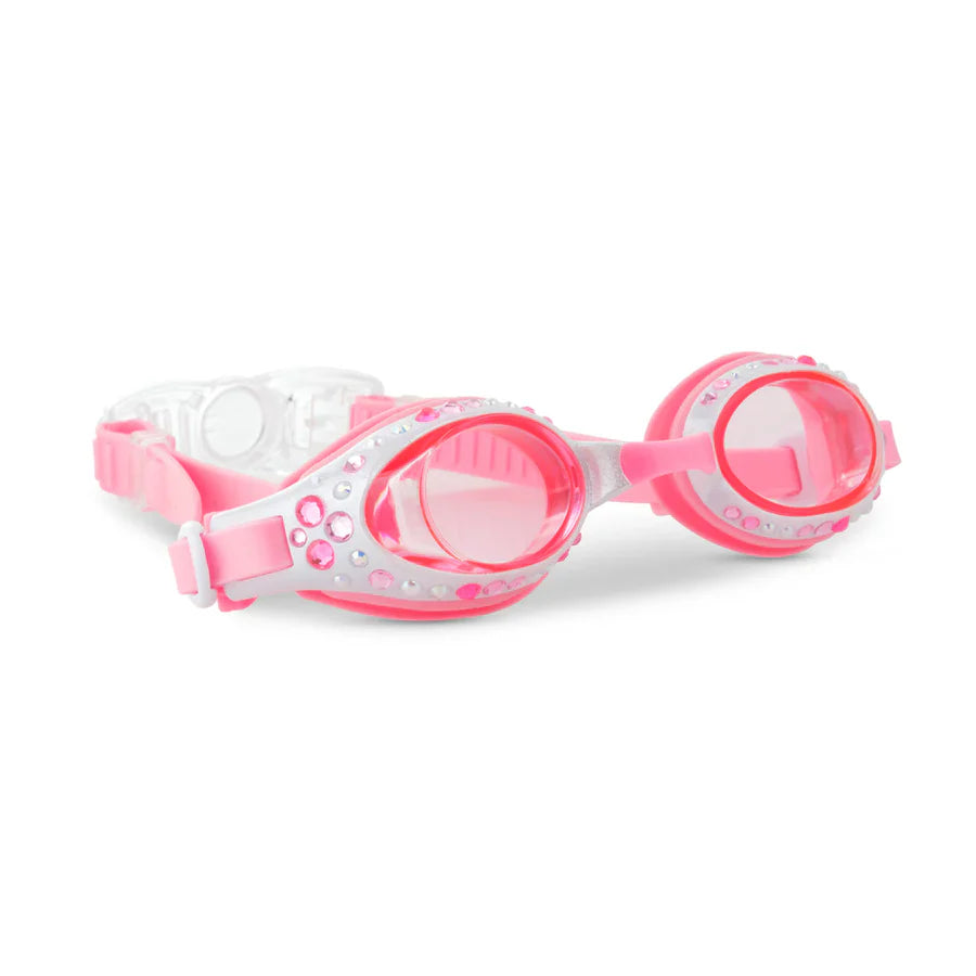 Bling2O Pearl White Beautiful Bows Swim Goggles