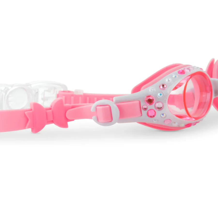 Bling2O Pearl White Beautiful Bows Swim Goggles