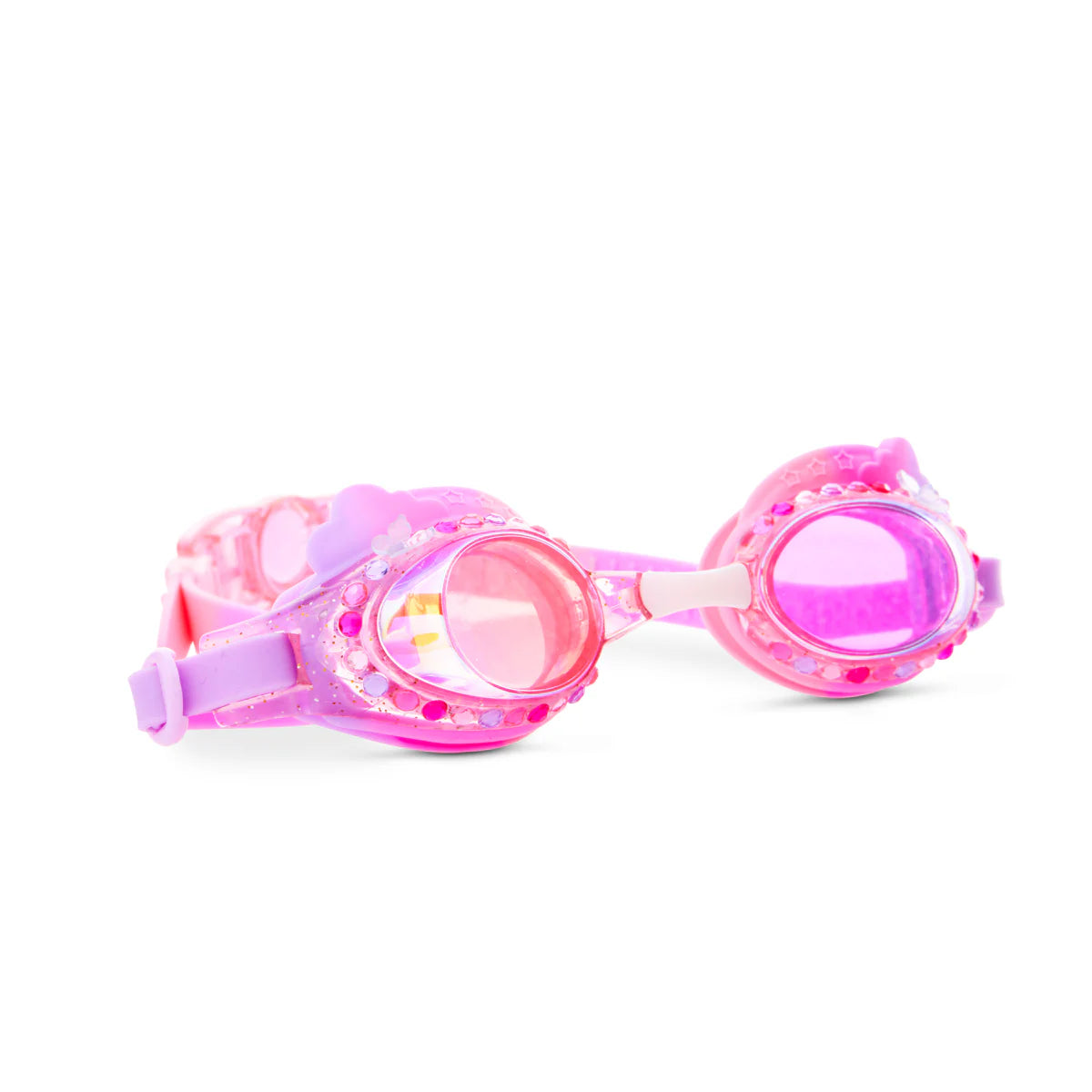 Bling2O Floating Fuchsia Rainbow Swim Goggles