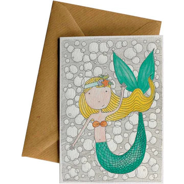 Mermaid Birthday Card