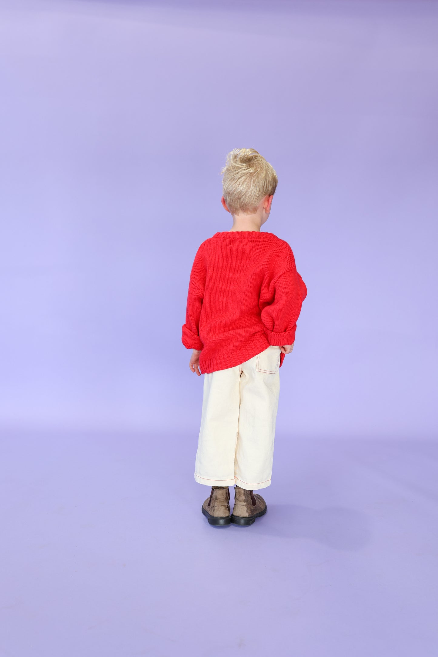 Grown Merino Blend Everyday Pull Over Flame