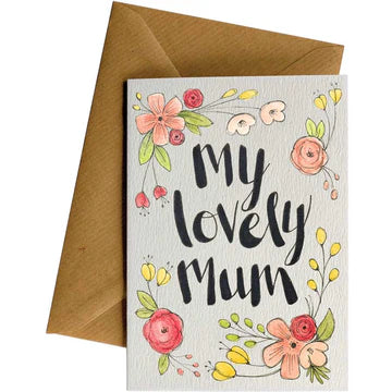 Lovely Mum Flowers Card