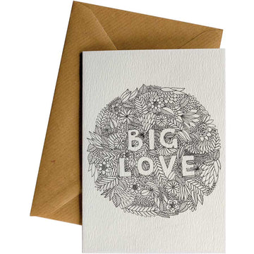 Big Love Flowers Card