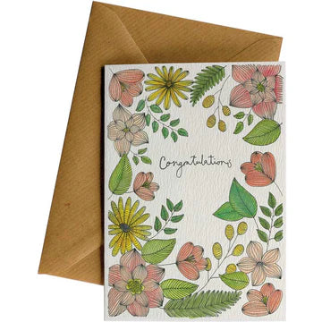 Congratulations Flowers Card