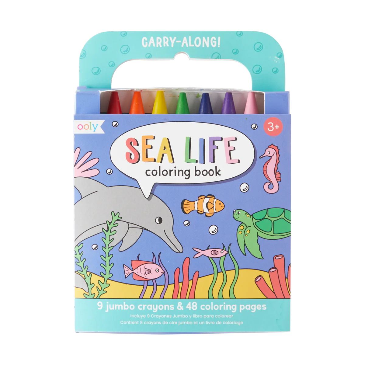Carry Along Colouring Book & Crayon Set | Sea Life