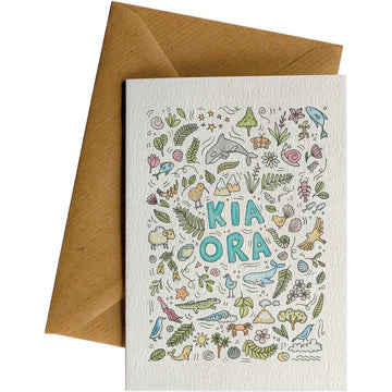 Kia Ora Montage Greeting Card