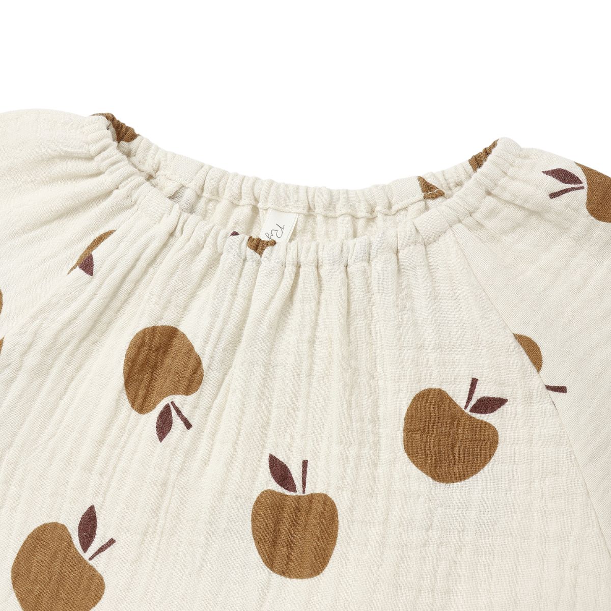 Rylee + Cru Long Sleeve Bubble Romper | Golden Apples *Pre-Order*