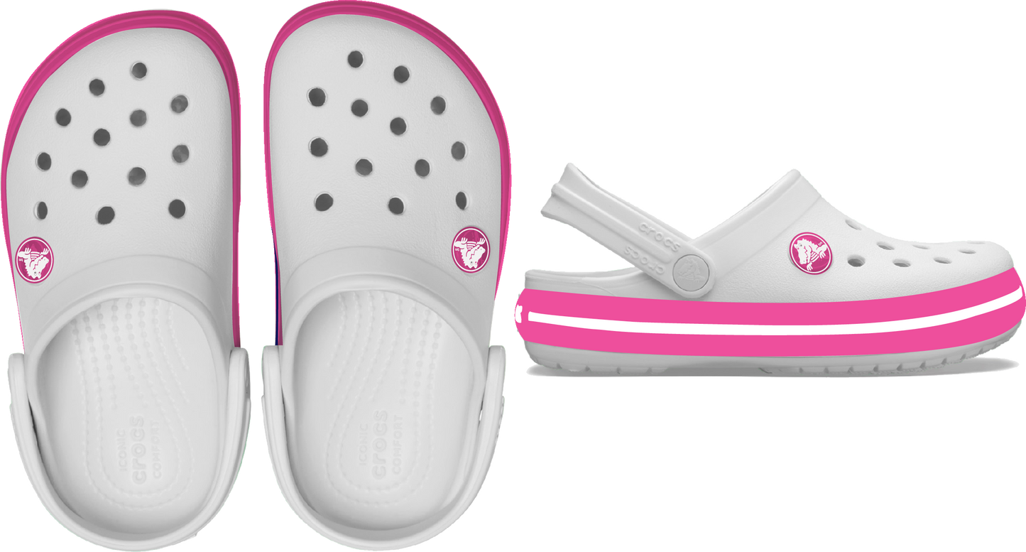 Crocs Crocband Clog Toddler White | Pink Crush