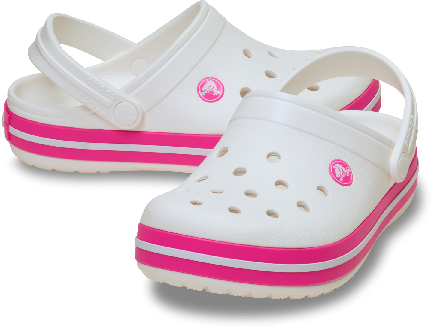 Crocs Crocband Clog Toddler White | Pink Crush
