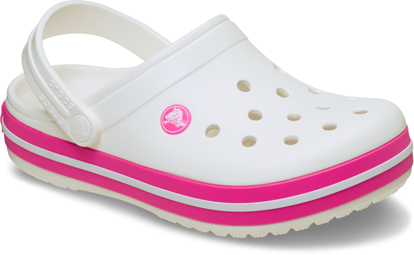 Crocs Crocband Clog Toddler White | Pink Crush