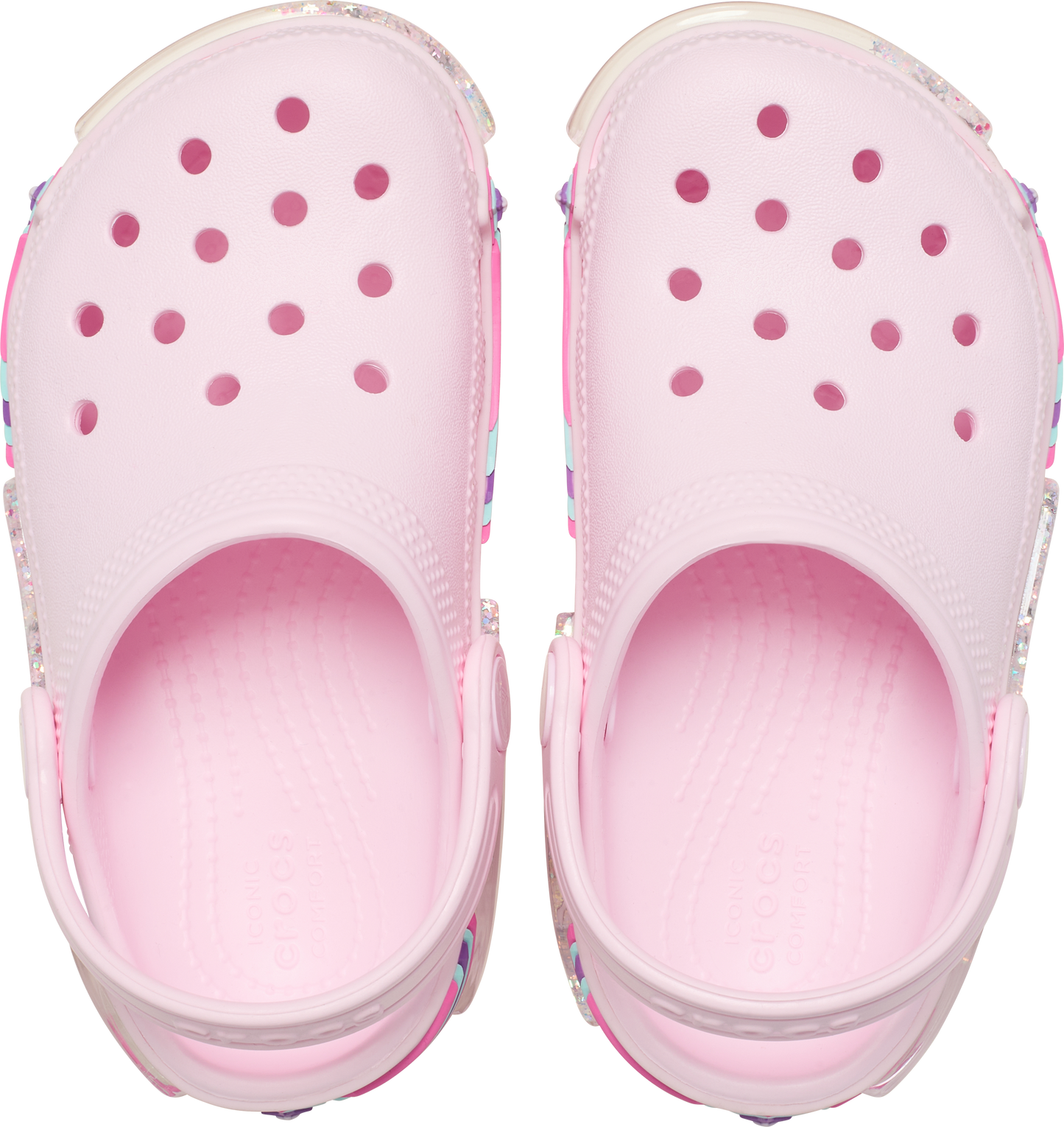 Crocs Classic Star Sparkle Sprinkling Clog Toddlers Pink Milk