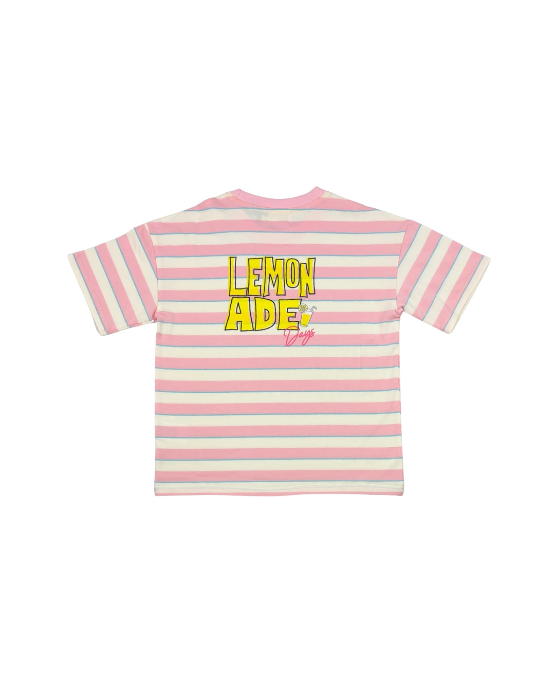The Girl Club Pink Stripe Lemonade Boxy Tee