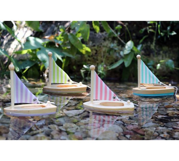 Wooden Toy Sail Boat