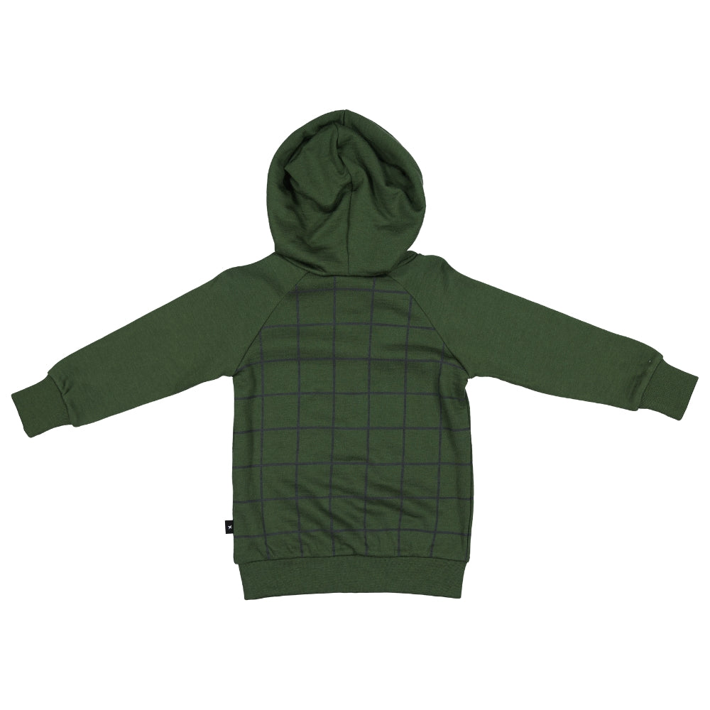 LFOH Nixon Hoodie Forest Check