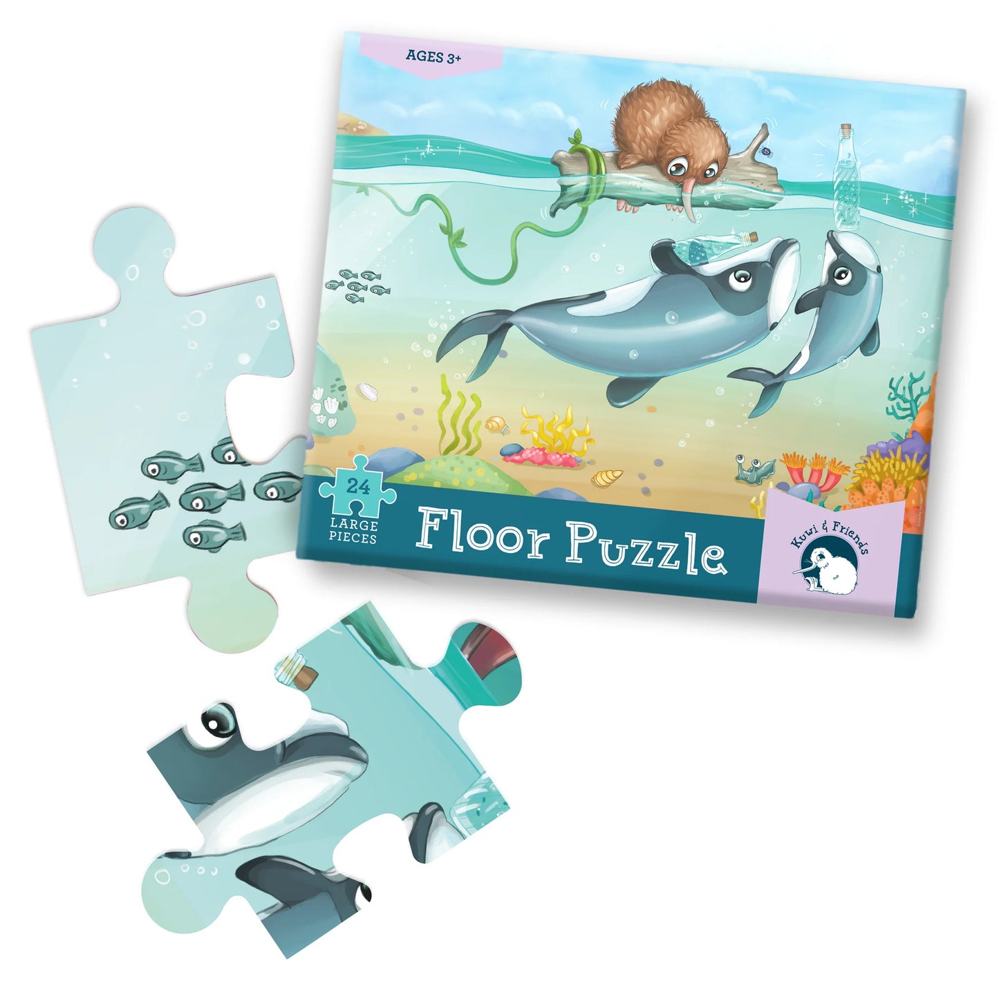 Kuwi & the Māui Dolphin Mischief 24 piece