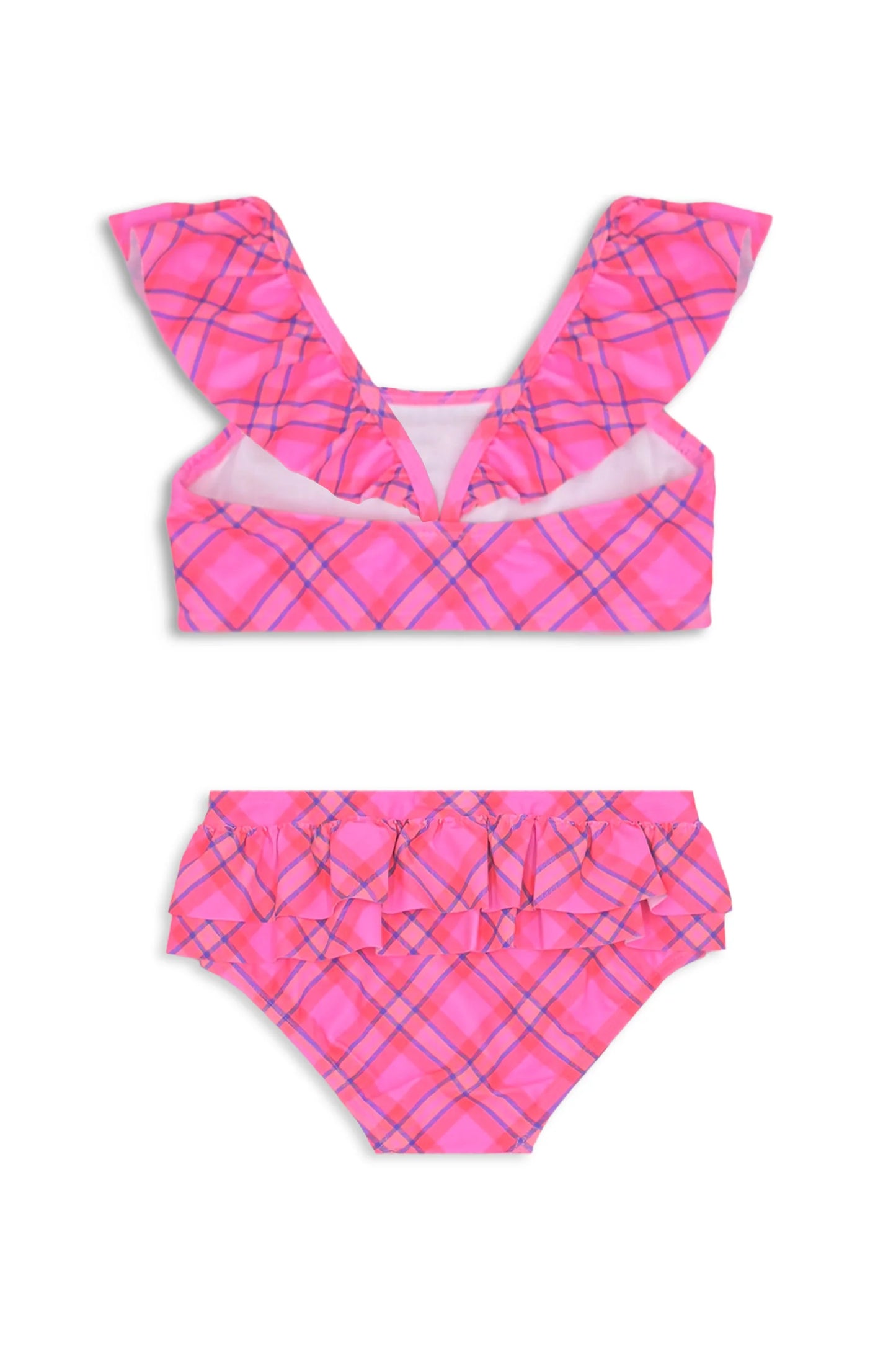 Milky Plaid Check Bikini