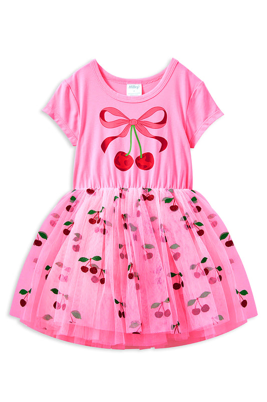 Milky Cherry Tutu Dress