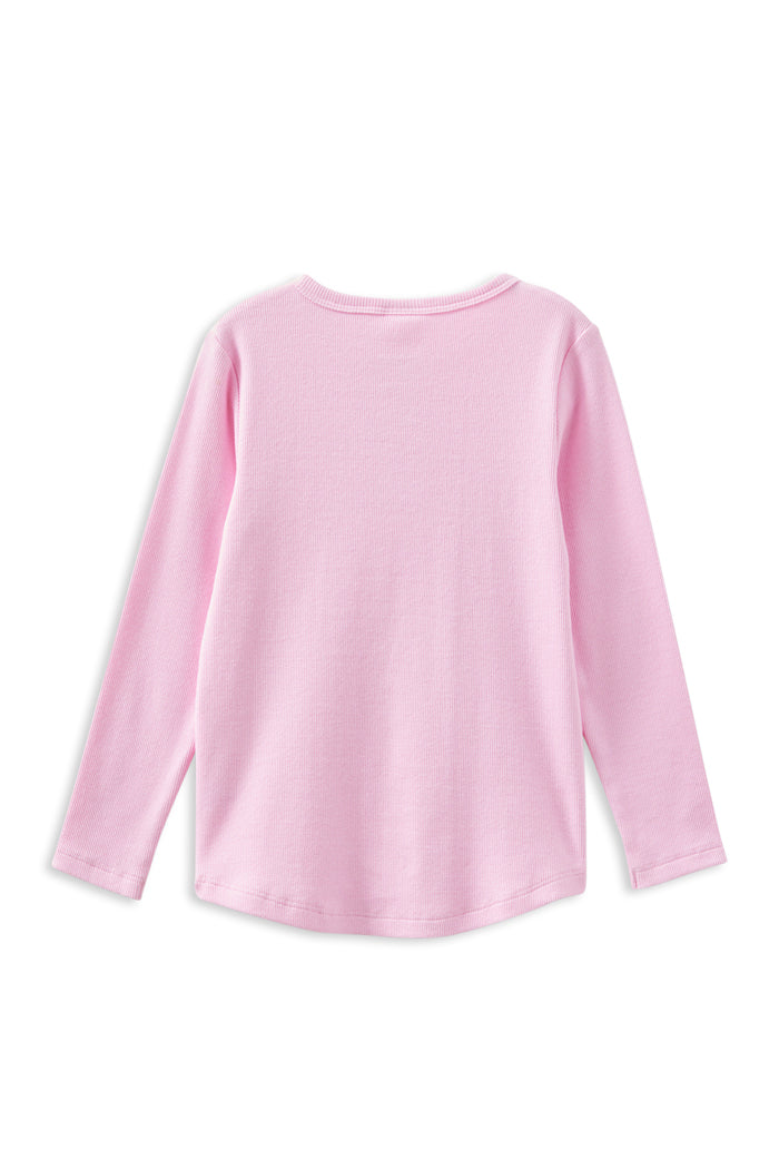 Milky Marshmellow Henley Long Sleeve Tee