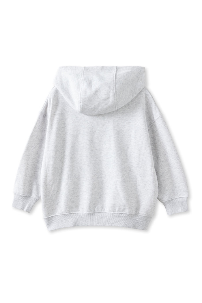 Milky Big Love Hoodie Silver Marle Floral
