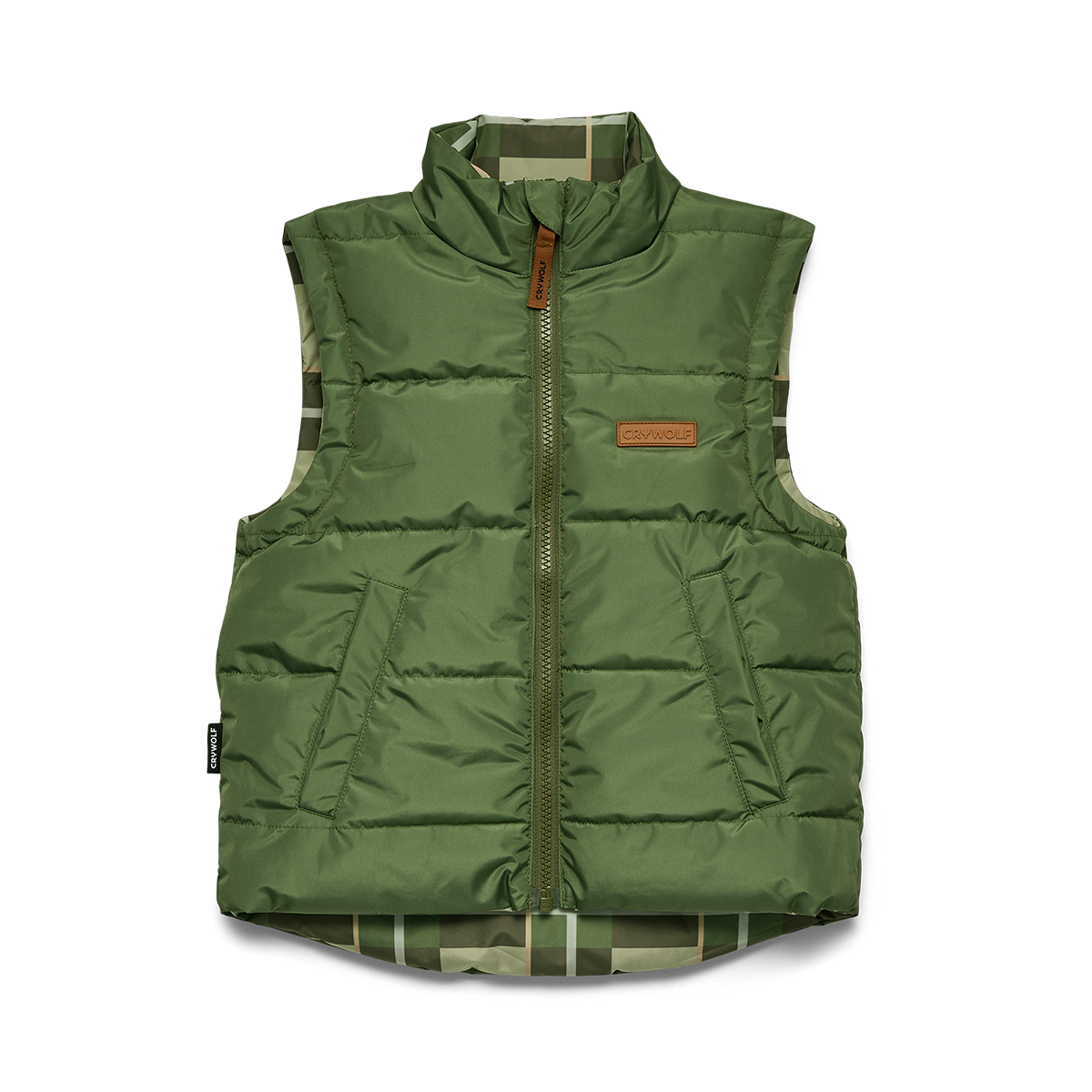 Crywolf Reversible Eco-Vest Field Plaid