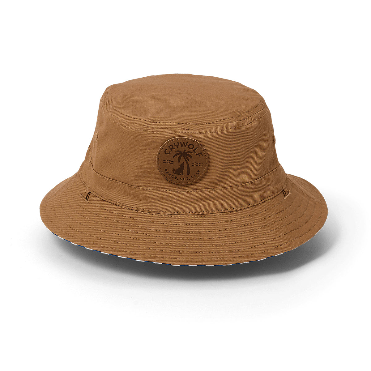 Crywolf Reversible Bucket Hat Deep Sea Stripe