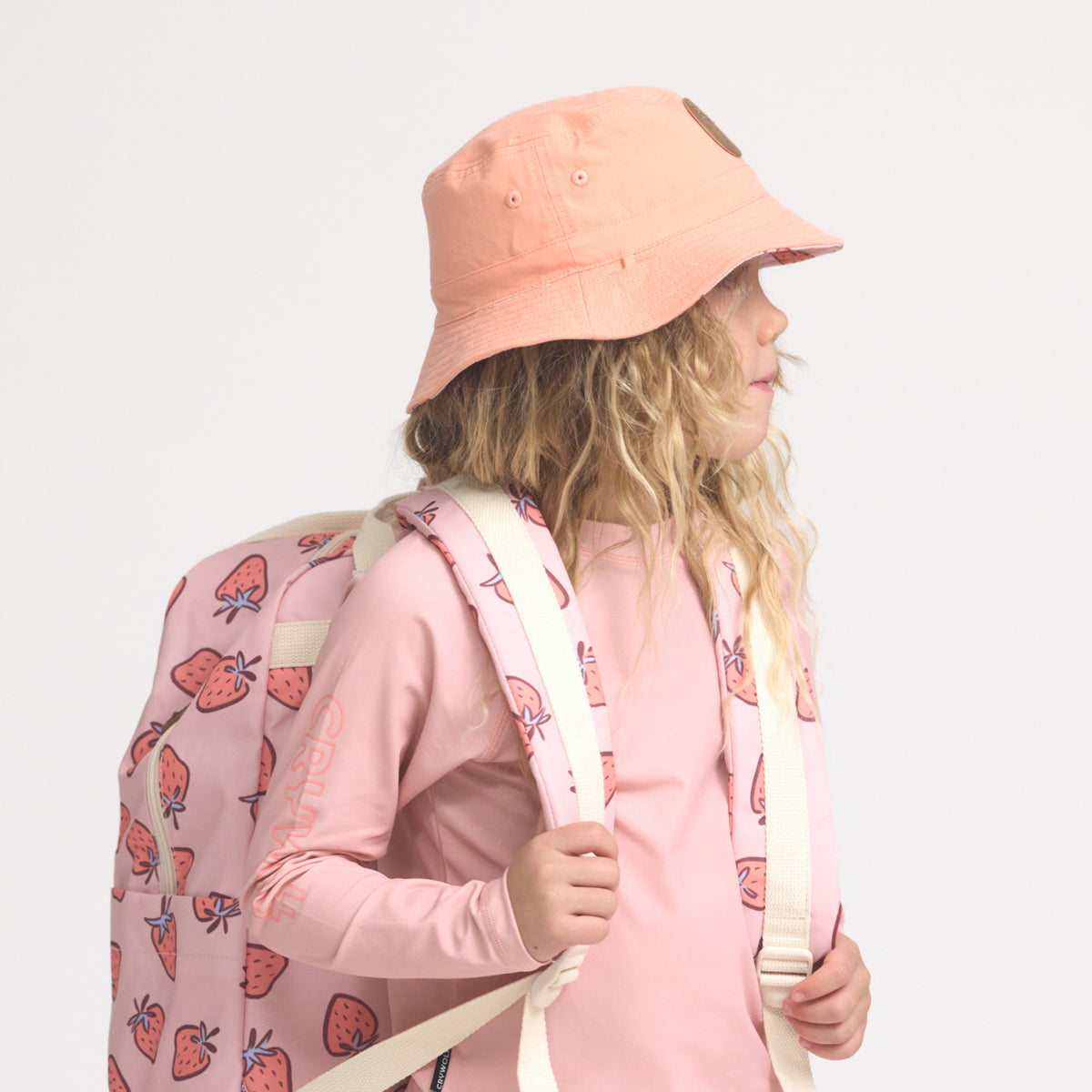 Crywolf Reversible Bucket Hat Strawberry Splash