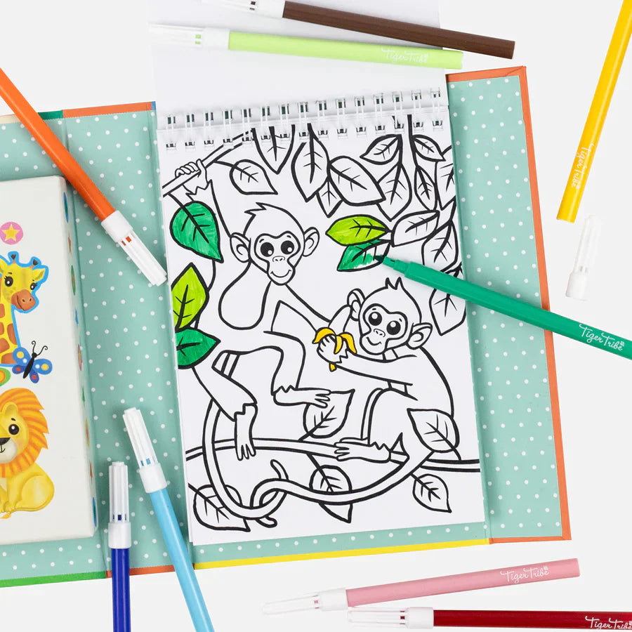 Tiger Tribe Colouring Set Zoo
