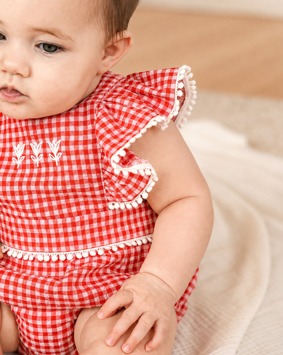 Minihaha Sundae Gingham Bodysuit