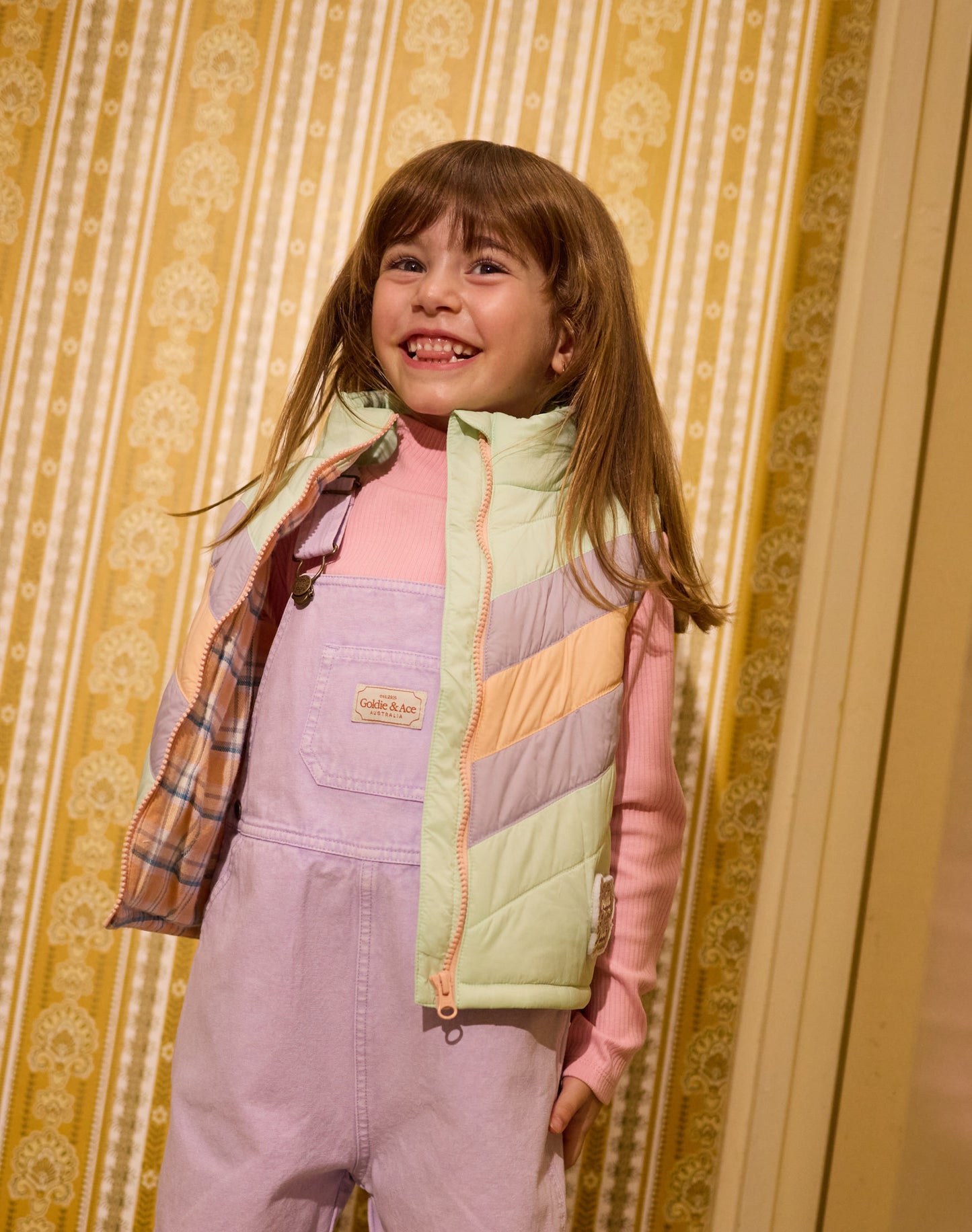 Goldie + Ace Panelled Vest