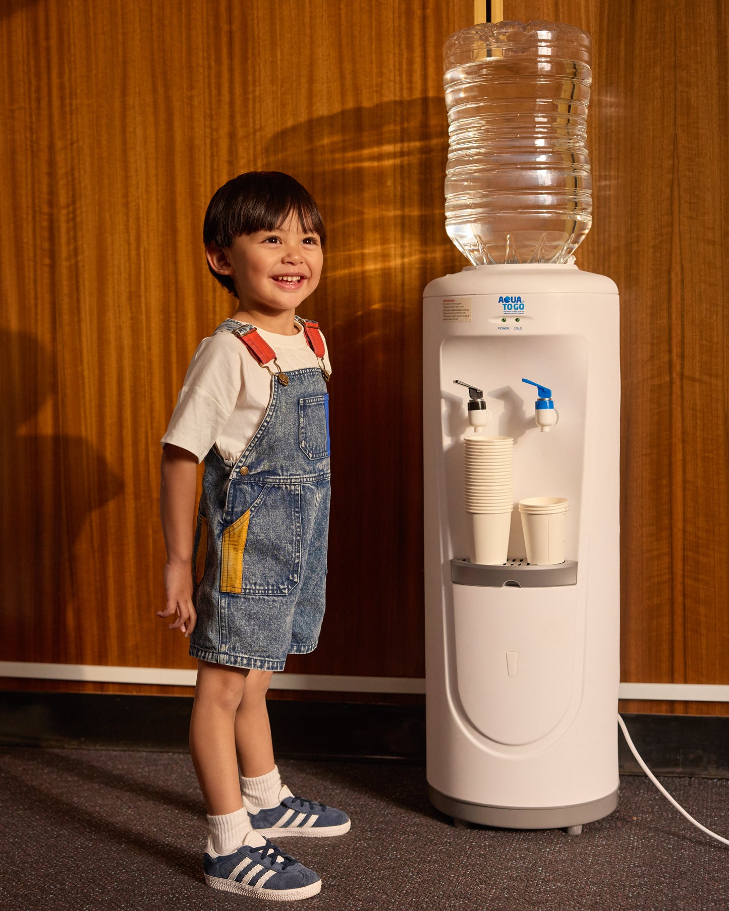 Goldie + Ace Primary Pop Burton Denim Overalls