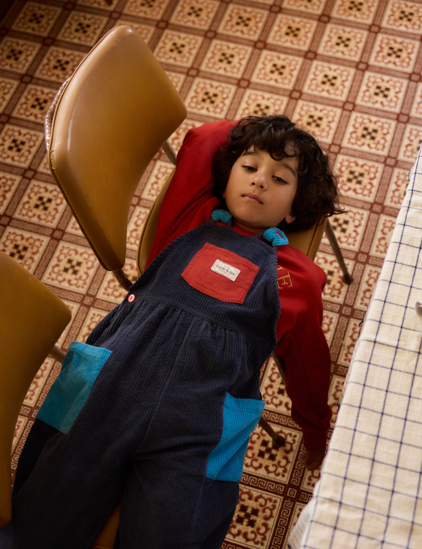 Goldie + Ace Sammy Corduroy Overalls Colour Block