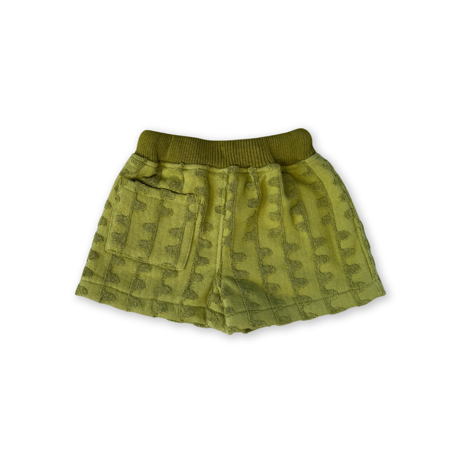 Grown Terry Towelling Flow Shorts Leaf