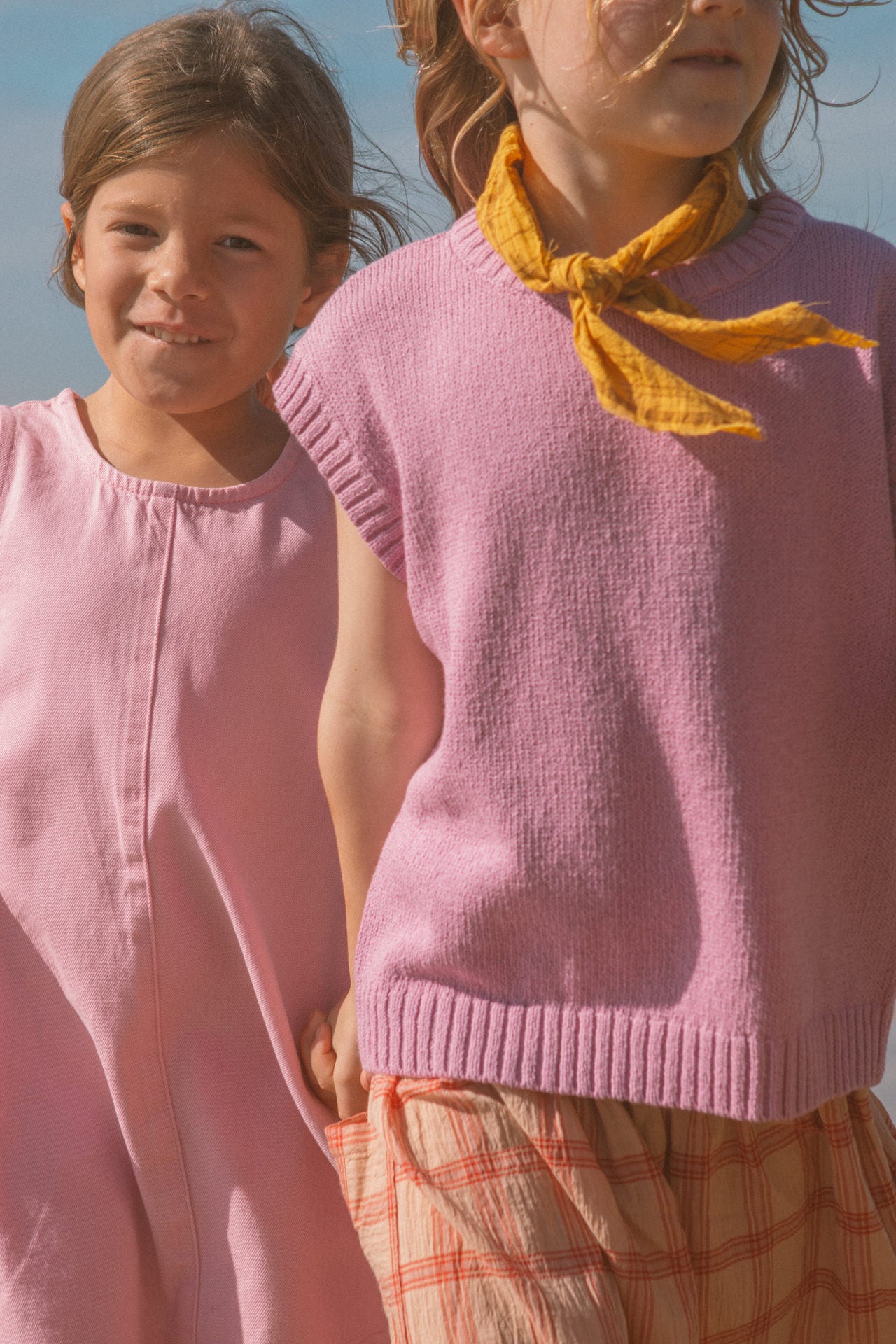 Grown Jersey Knit Vest Raspberry