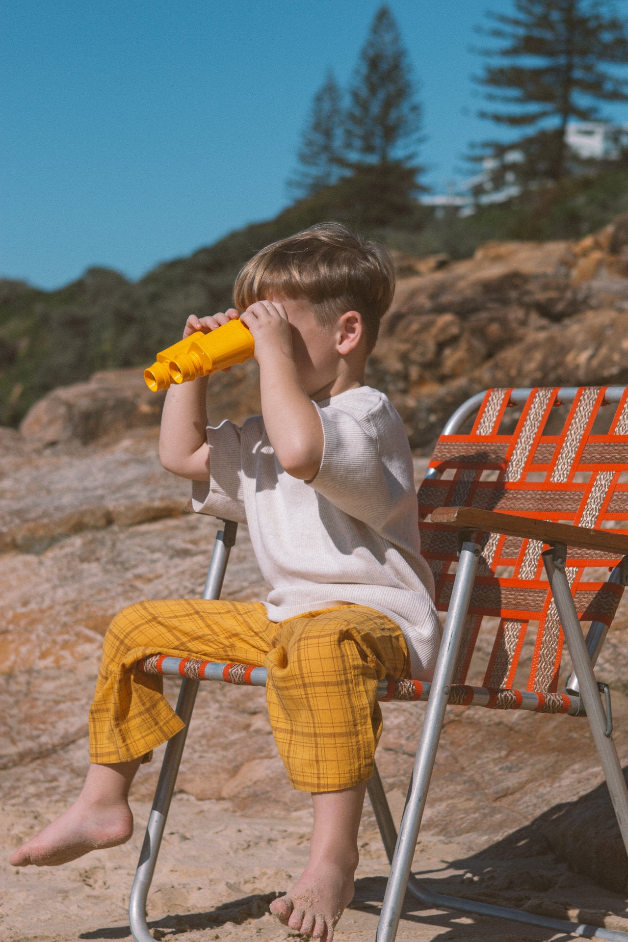 Grown Plaid Pants Mustard
