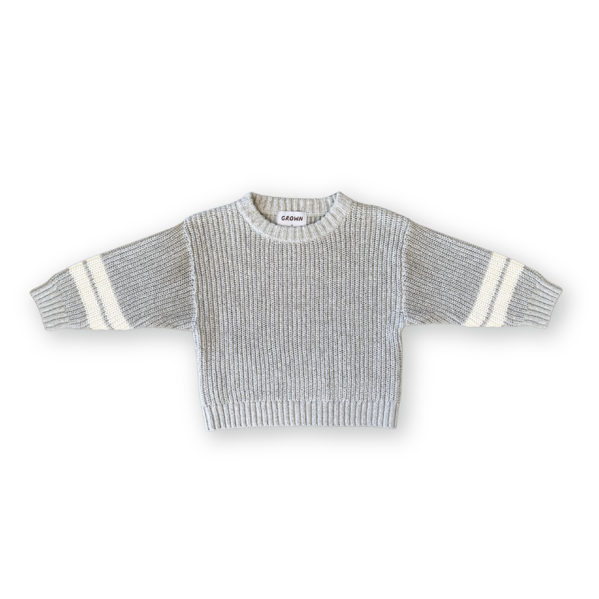 Grown Chunky Rib Pull Over Stone