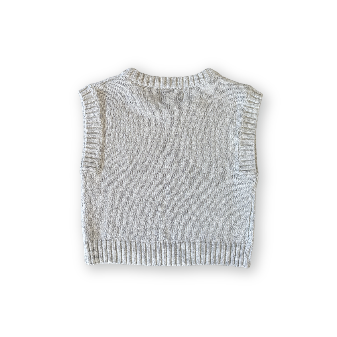 Grown Jersey Knit Vest Stone