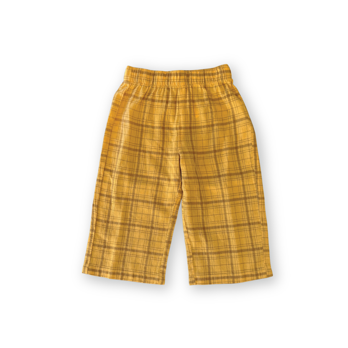 Grown Plaid Pants Mustard