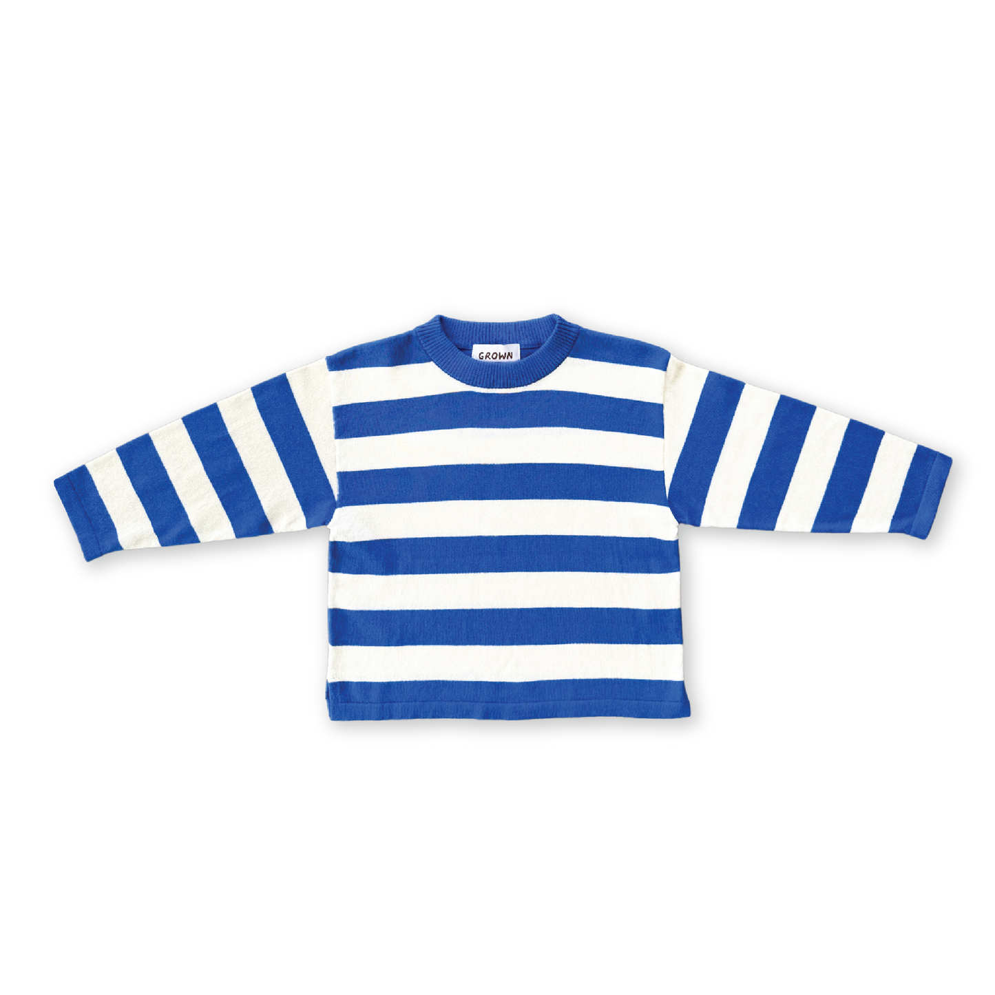 Grown Stripe Long Sleeve Tee Sea