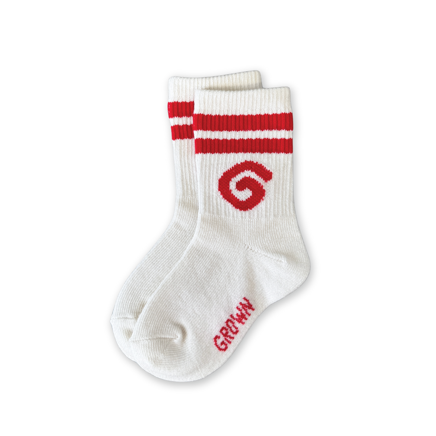 Grown Swirl Cotton Socks Milk *Pre-order*