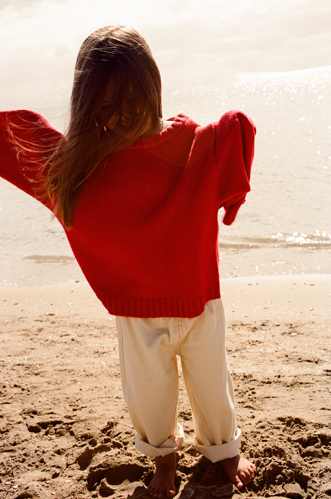 Grown Merino Blend Everyday Pull Over Flame