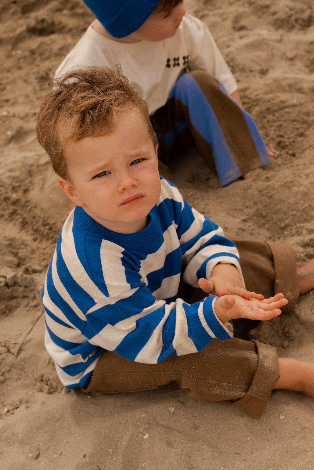 Grown Stripe Long Sleeve Tee Sea