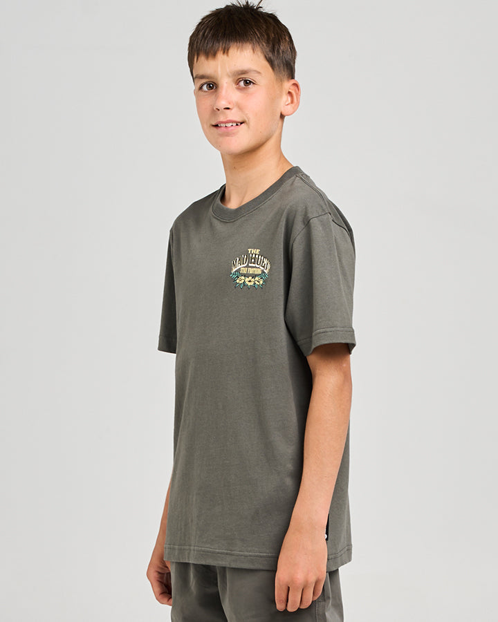 Mad Hueys Stay Frothing Tee Charcoal