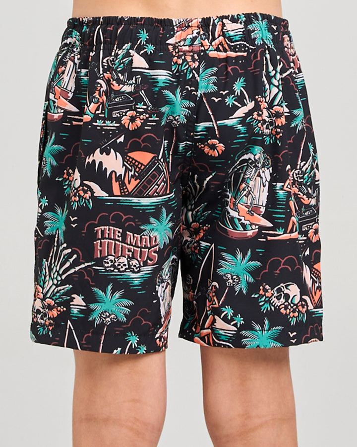 Mad Hueys She'll Be Right Volley Short Black