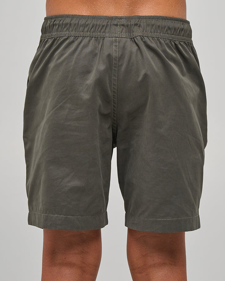 Mad Hueys Skull Anchor Swim Volley Short Charcoal