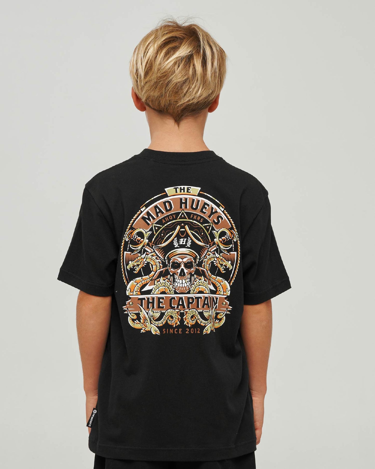 Mad Hueys Dragon Captain Tee Black
