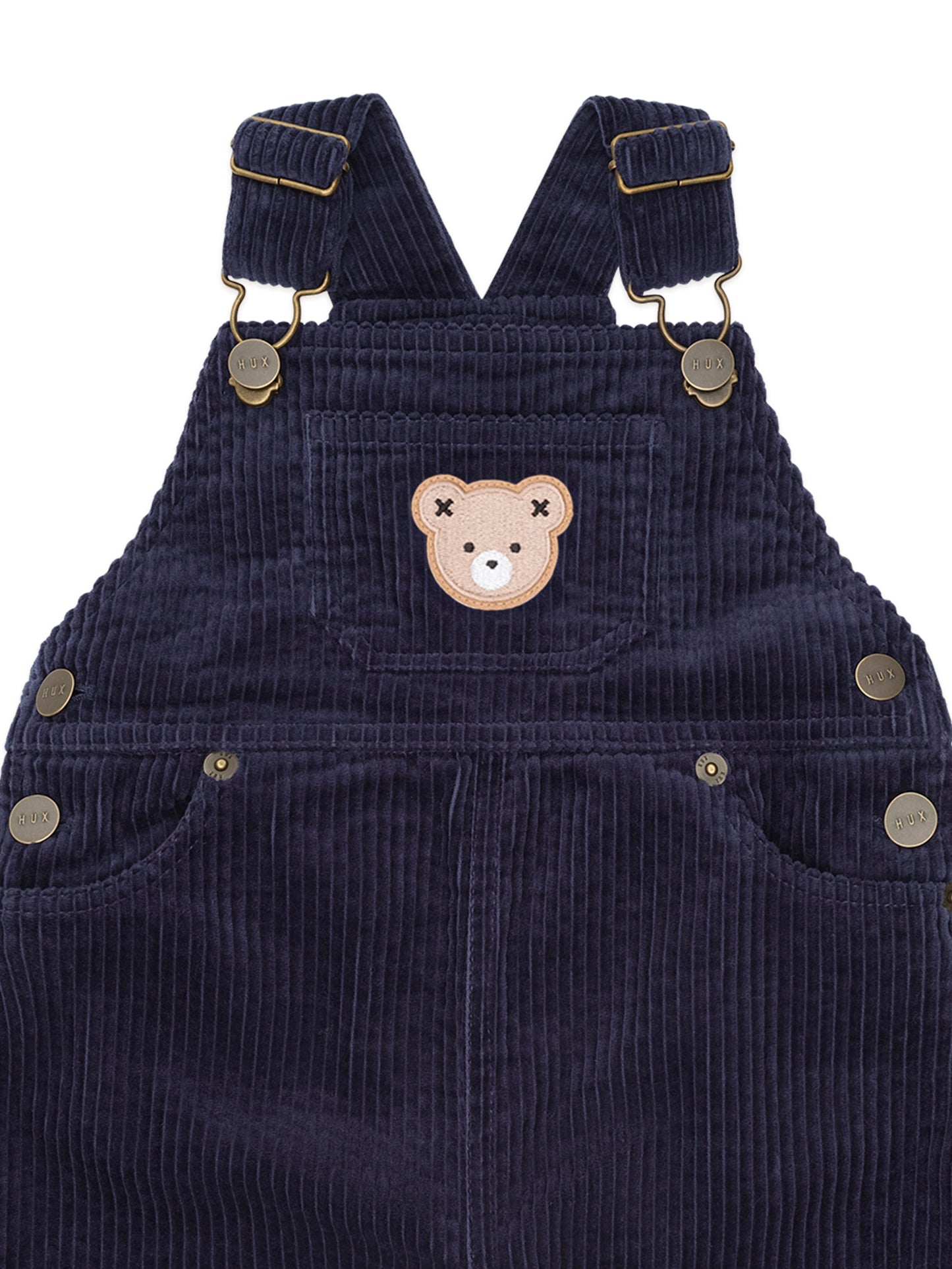 Huxbaby Classic Cord Overalls Navy