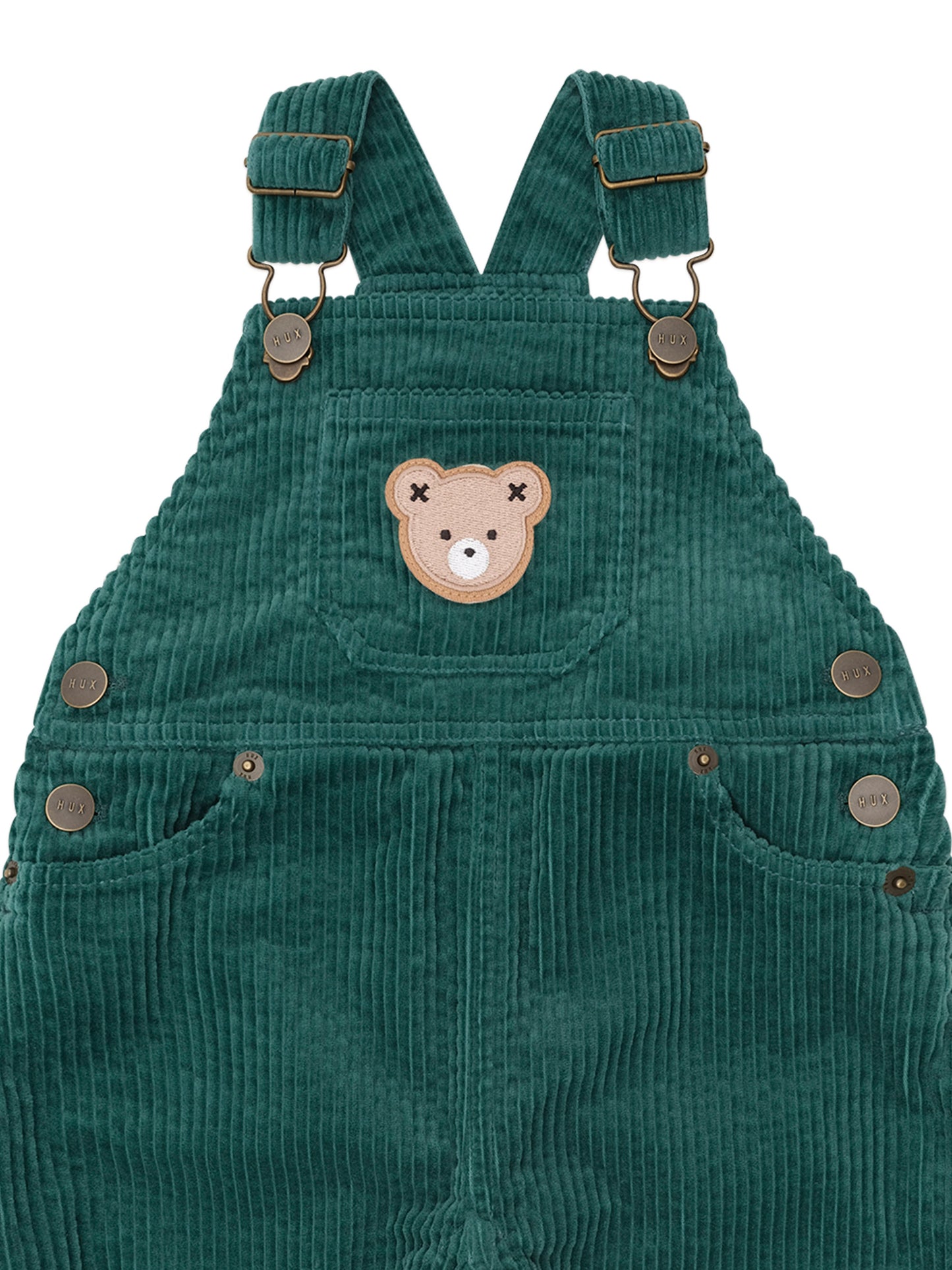 Huxbaby Classic Cord Overalls Forest