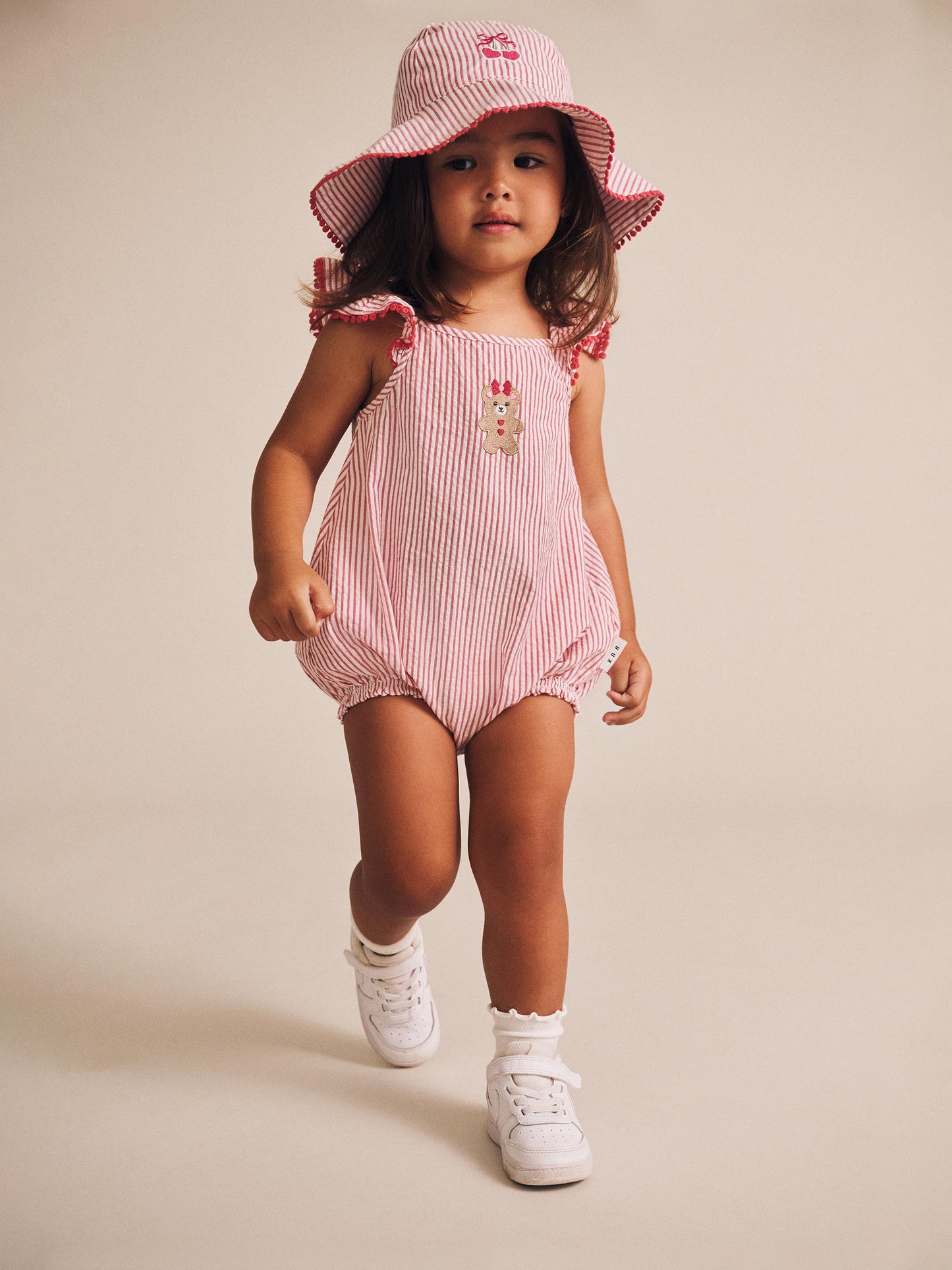 Huxbaby Frilly Sunhat Cherry Pie Stripe