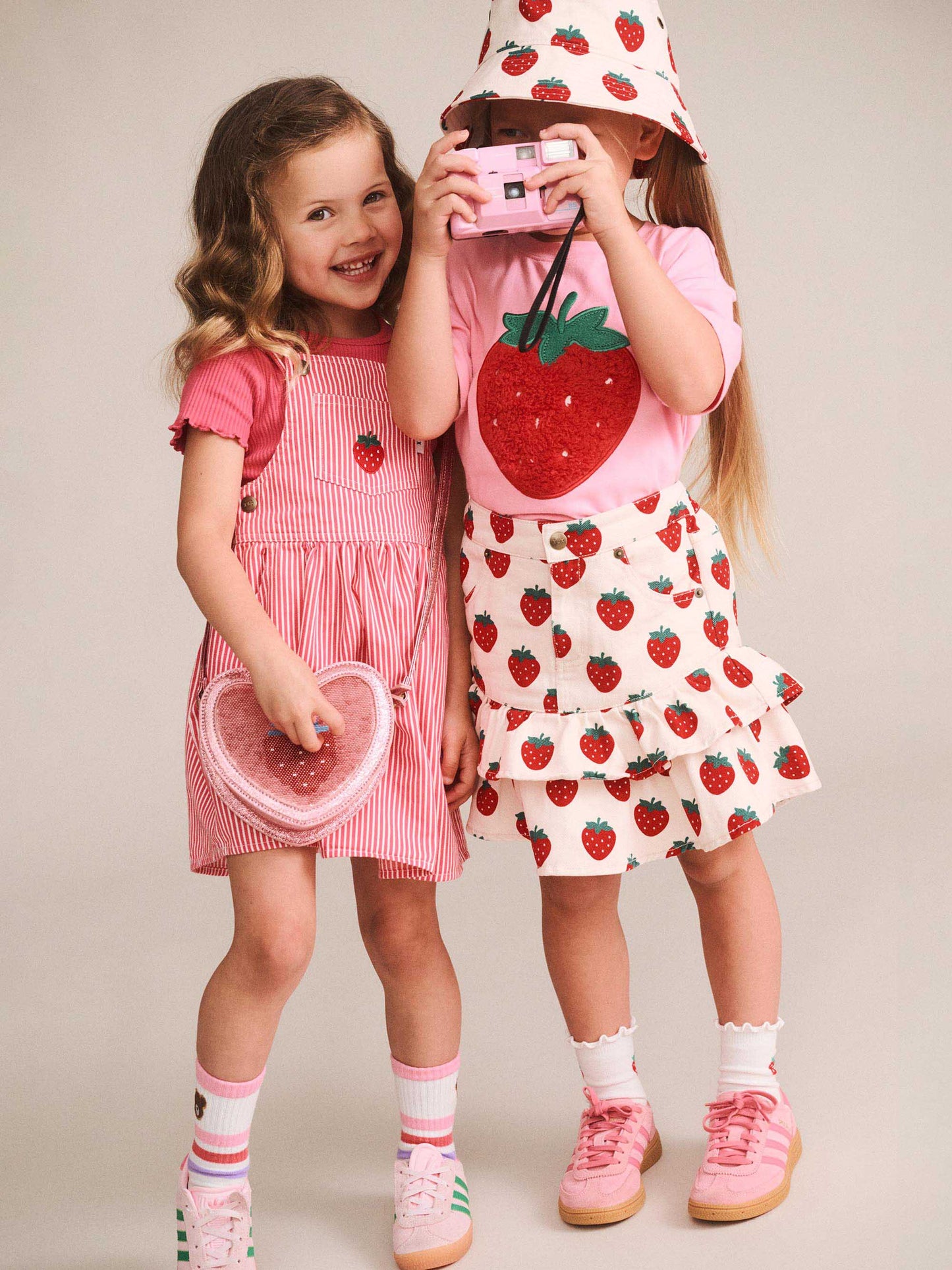 Huxbaby Strawberry Tiered Skirt