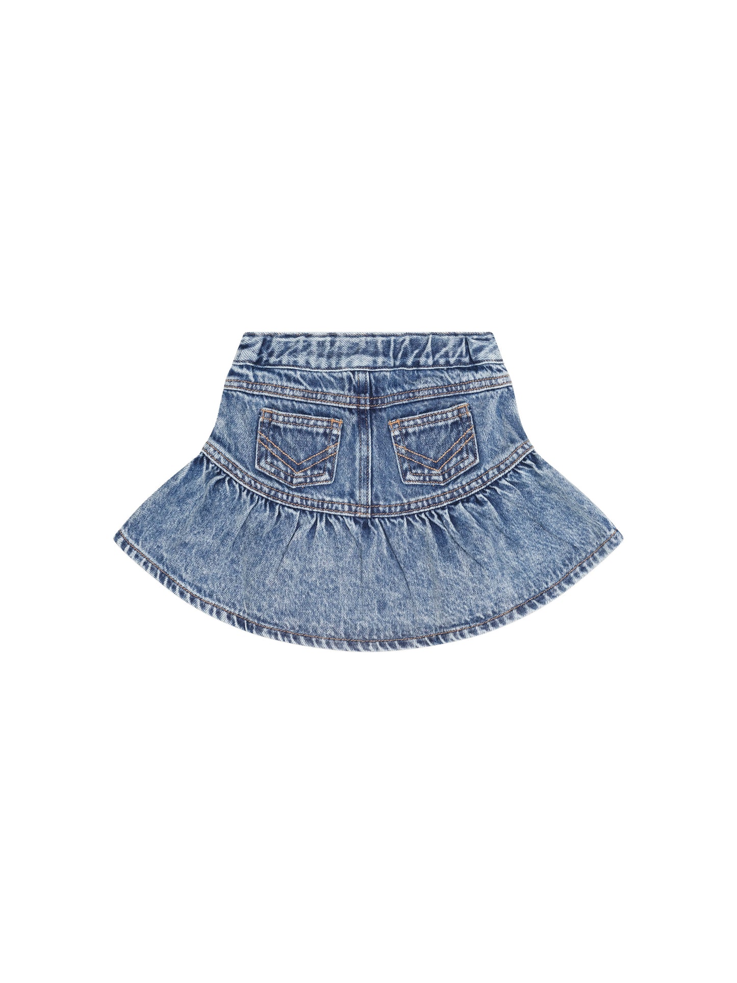 Huxbaby Dreamy Denim Tiered Skirt